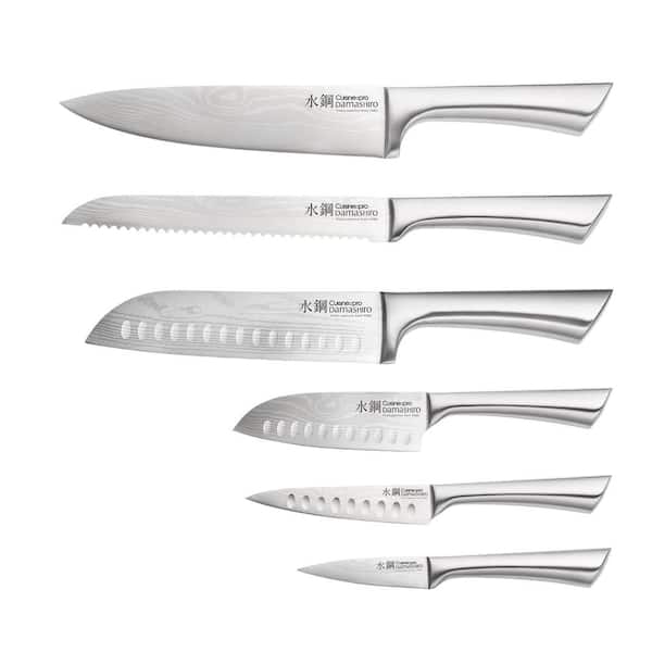 Cuisine::pro ARTISAN 7-Piece Stainless Steel Knife Set with Licht Knife  Block 1034494 - The Home Depot