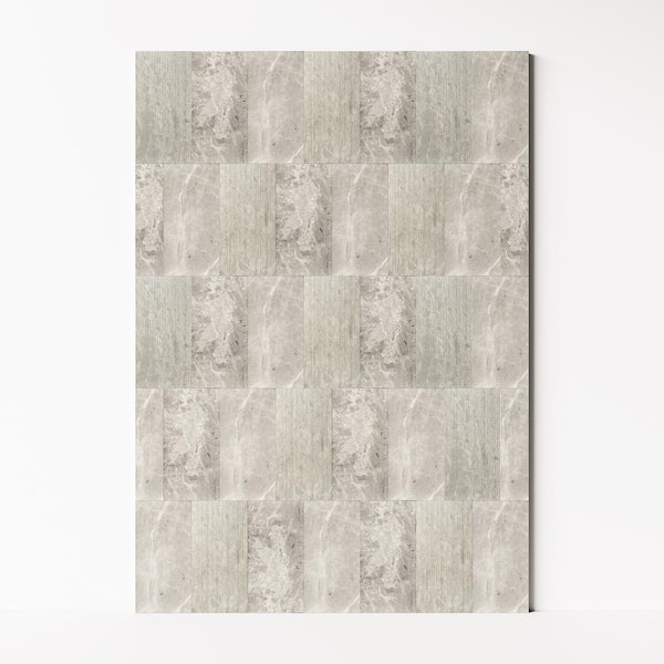 1 ft. x 2 ft. Natural Slate Polished Marble, an Excellent Stone for Floors, Walls and Backsplashes, Gray Light-IT