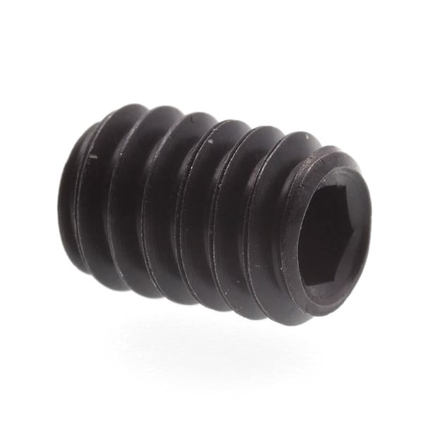 Prime-Line 1/4 in.-20 x 3/8 in. Black Oxide Coated Steel Internal Hex Headless Set Screws (25-Pack)