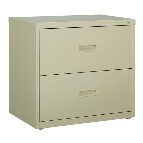 Hirsh 30 in. Wide 2-Drawer Lateral File Cabinet for Home and Office, Holds Letter, Legal and A4 Hanging Folders, Putty