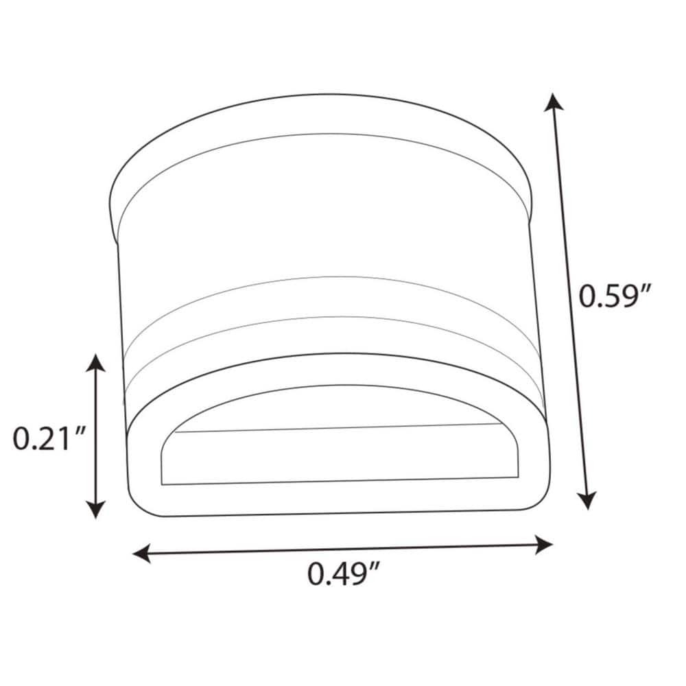 White LED Tape Light End Caps for Undercabinet System