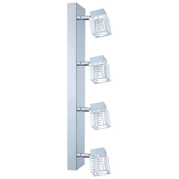 EGLO Quarto 4-Light Chrome Wall/Ceiling Vanity Light