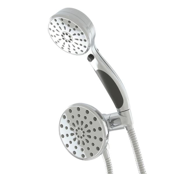 ActivTouch 9-Spray 3.7 in. Dual Wall Mount Fixed and Handheld Shower Head in Stainless ActivTouch 9-Spray 3.7 in. Dual Wall Mount Fixed and Handheld Shower Head in Stainless