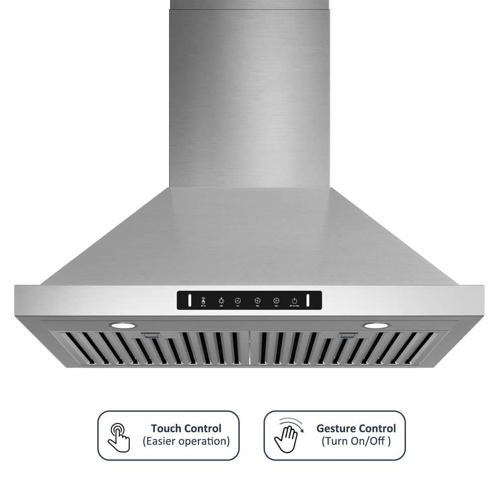 30 in. 900CFM Ducted Wall Mount with LED Light Range Hood in Stainless Steel price history on PriceWatchPro