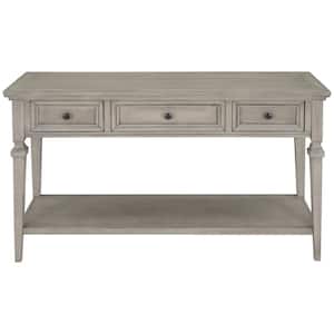 50 in. Console Table Sofa Table w/ Drawers and Shelf, Long Entryway Table Sideboard for Living Room, Hallway, Gray Wash