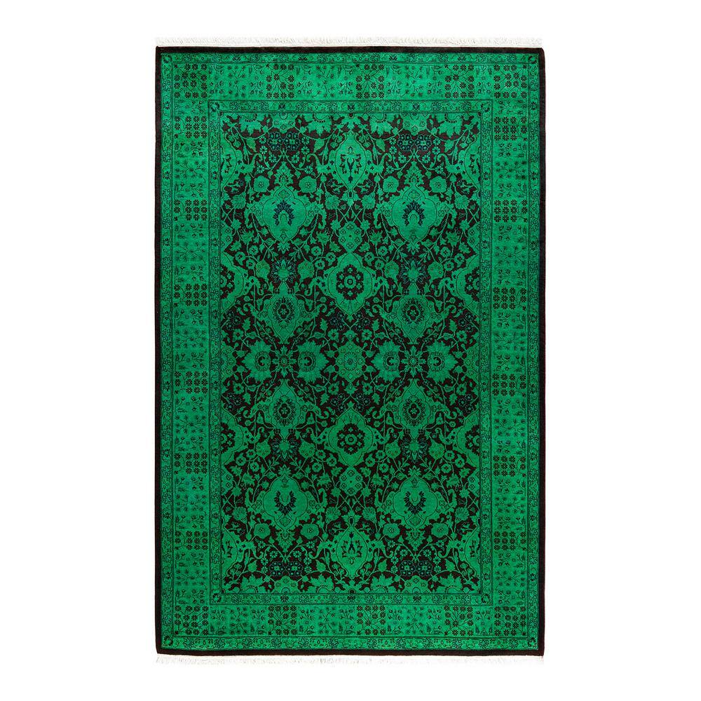 Fine Vibrance Green 5 ft. x 8 ft. Solid Wool Indoor Area Rug price history on PriceWatchPro