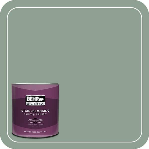 BEHR ULTRA 1 qt. #ECC-52-3 Hillside View Extra Durable Eggshell Enamel Interior Paint & Primer