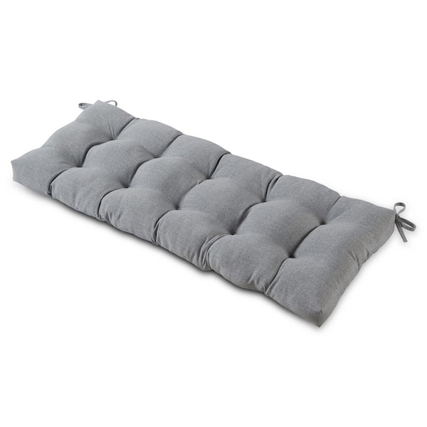 Contoured Chair Cushion - Gray, Size 18 in. x 18 in. x 3 in., Sunbrella | The Company Store