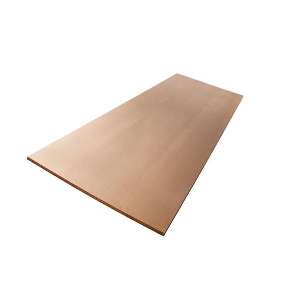 ULTRASTOCK 3/4 in. x 16 in. x 3 ft. Bullnose MDF Shelving Board