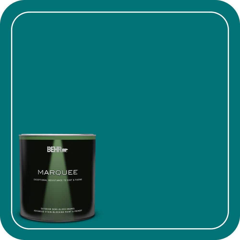 1 qt. #T15-3 Essential Teal Semi-Gloss Enamel Exterior Paint & Primer price history on PriceWatchPro