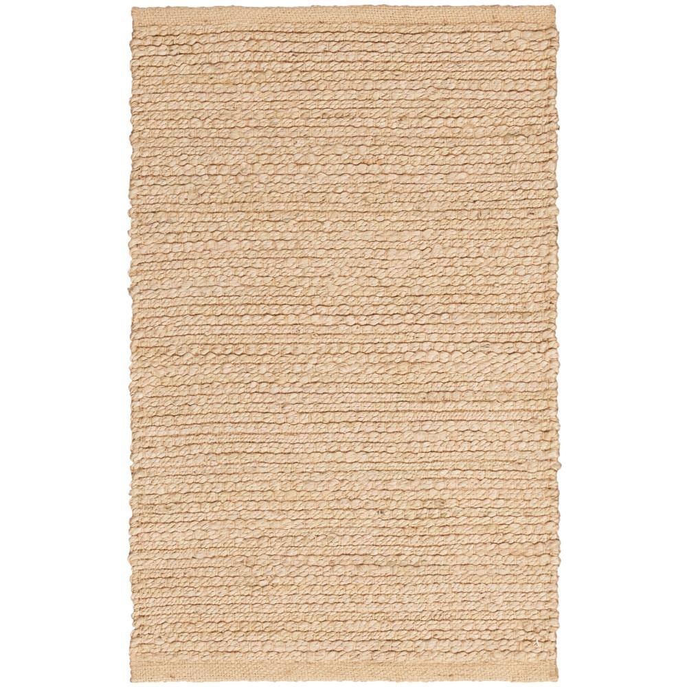 Natural Jute Bleached Rectangular 2 ft x 3 ft Area Rug