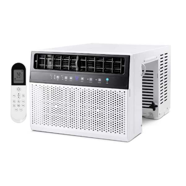 10,000 BTU (6,300 BTU DOE) 120-Volt Window Air Conditioner w/Dehumidifier and Remote Control up to 450 sq. ft. White