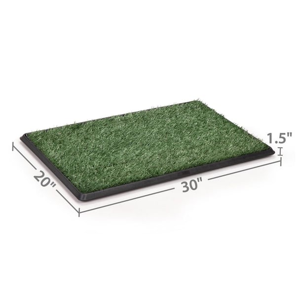 Premium Porch Potty Synthetic Grass for Dogs - Self-Draining System -  Eco-Friendly 26x50x7 Potty Training Pad - Sprinkler Rinse - Small Size for  Dogs