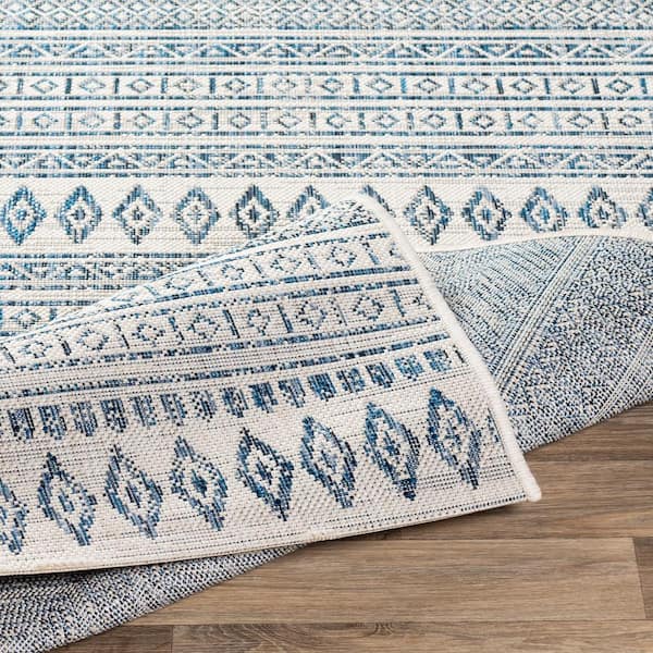 Merrigan Denim 4 ft. 3 in. x 5 ft. 11 in. Indoor/Outdoor Area Rug