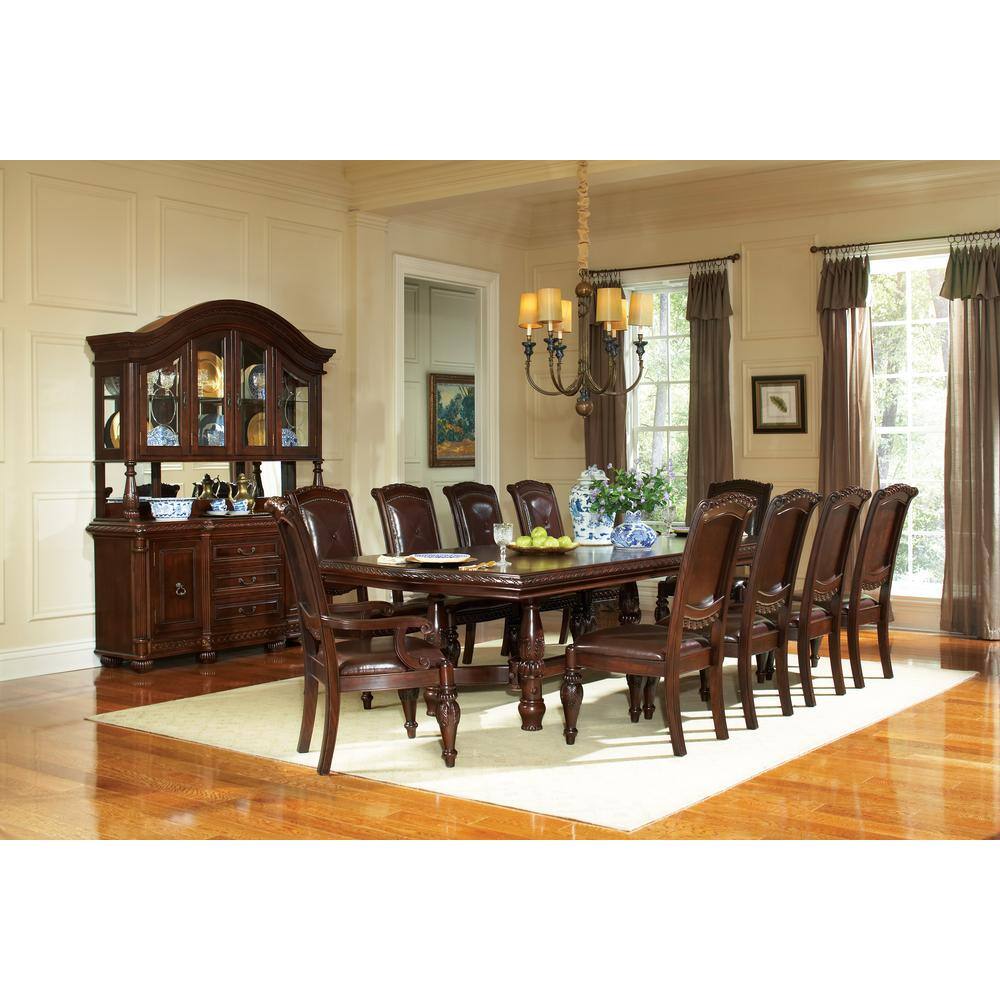 Antoinette Mahogany and Cherry Extendable Dining Table