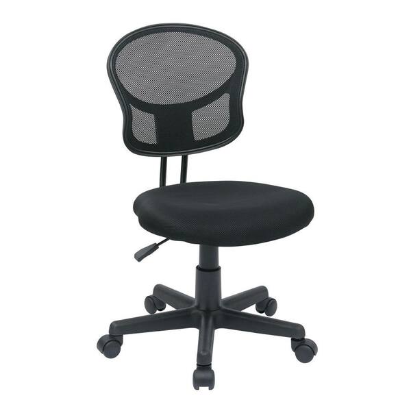 OSP Home Furnishings Black Office Chair