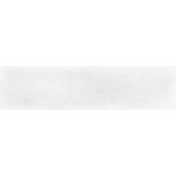 Taj White Satin Glazed Ceramic Quarter Round Wall Trim, 0.6 in. x 10 in.