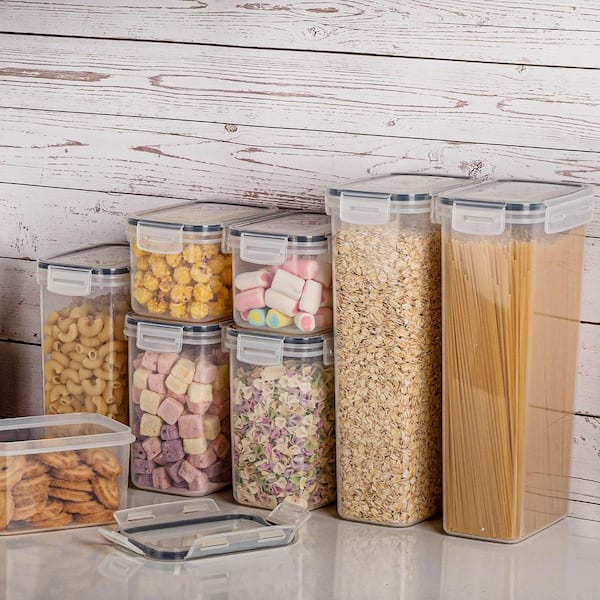 Airtight 24 Piece BPA Free Plastic Food Storage Containers with Lids and Labels for Kitchen Pantry Organization Set