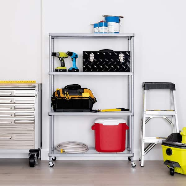 4-Tier Steel Shelving – Seville Classics