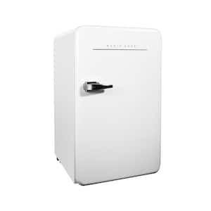 17.5 in. 3.2 cu. ft. Retro Mini Refrigerator in White, Without Freezer