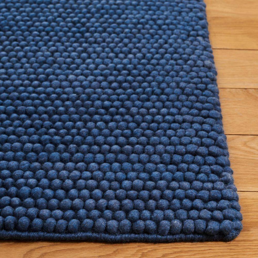 Natura 10 ft. x 14 ft. Navy/Blue Solid Area Rug - thumbnail 3
