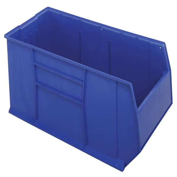 Quantum Rackbin 42 in. 63-Gal. Storage Tote in Blue (1-Pack)