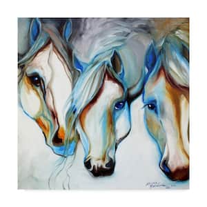 Marcia Baldwin 3 Nobles Equine Abstract Canvas Unframed Photography Wall Art 14 in. x 14 in