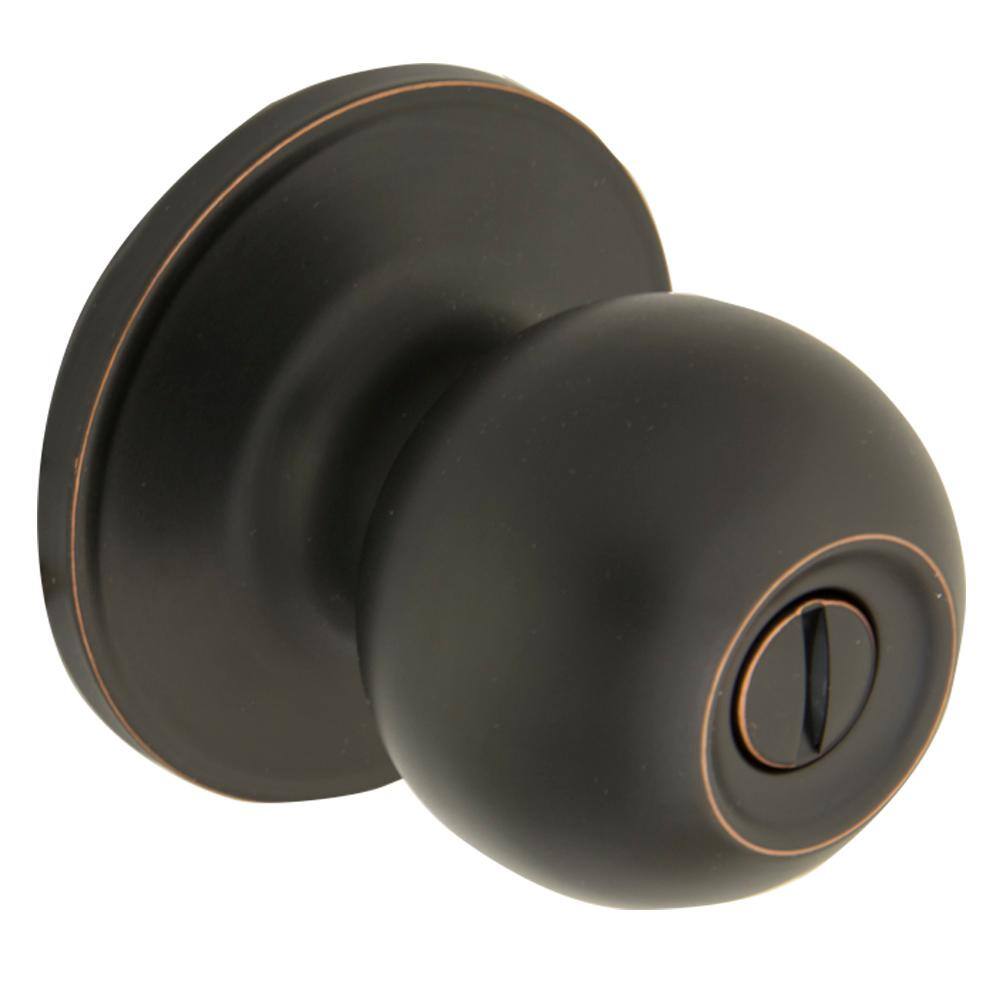 Ball Matte Black Bed/Bath Door Knob