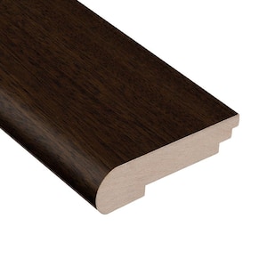 Jatoba Walnut Graphite 3/4 in. Thick x 3-1/2 in. Wide x 78 in. Length Stair Nose Molding