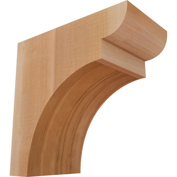 Ekena Millwork 5-1/2 in. x 10 in. x 10 in. Western Red Cedar Yorktown Smooth Corbel