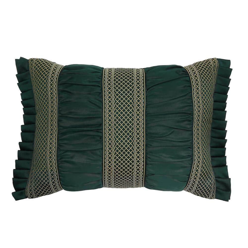  Bowery Forest Polyester Border Boudoir Decorative Throw Pillow 15 In. L X 20 In. W