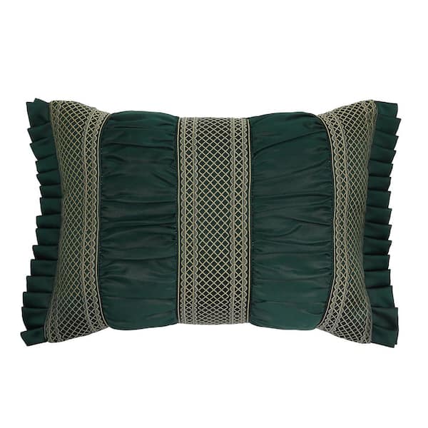 Unbranded Bowery Forest Polyester Border Boudoir Decorative Throw Pillow 15 In. L X 20 In. W
