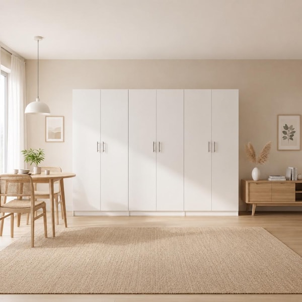 Klair Living Modex White Multi-Purpose Utility Storage Cabinet (3
