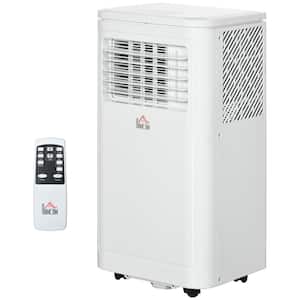 5,000 BTU Portable Air Conditioner Cools 150 Sq. Ft. with Dehumidifier, Fan, Remote and Wheels in White