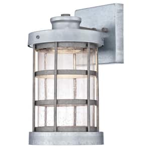 Barkley 1-Light Galvanized Steel Outdoor Integrated LED Wall Lantern Sconce
