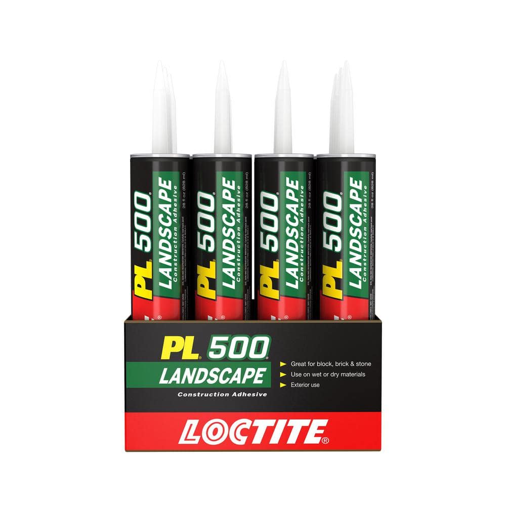 Loctite PL 500 28 fl. oz. Landscape Block Brown Adhesive (12Pack
