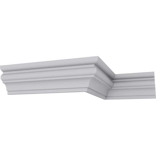 Ekena Millwork 1-7/8 in. x 2-7/8 in. x 94-1/2 in. Polyurethane Asa Smooth Crown Moulding