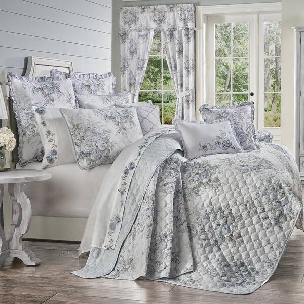 Estelle 3-Piece Blue King Quilt Set 2470006KQLST - The Home Depot