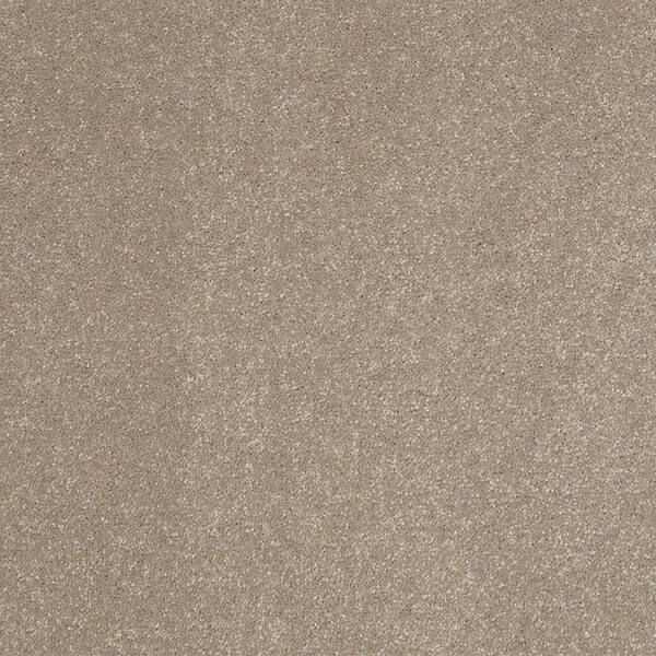 Home Decorators Collection 8 in. x 8 in. Texture Carpet Sample - Full Bloom II - Color Cafe Au Lait