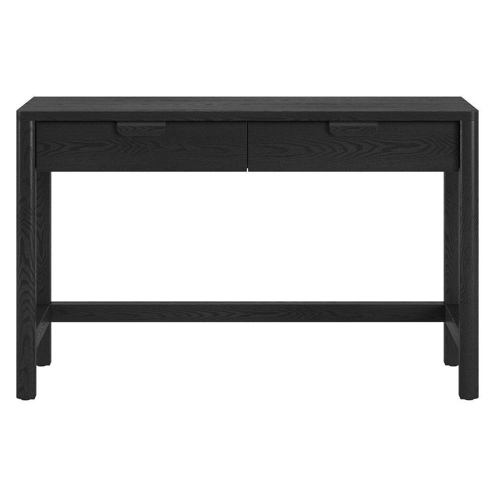 Fern 48 in. Black Grain Writing Desk