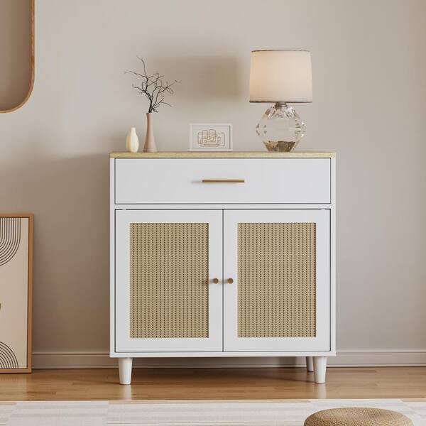 31.75 in. W x 15.75 in. D x 32.75 in. H White Linen Cabinet Cat