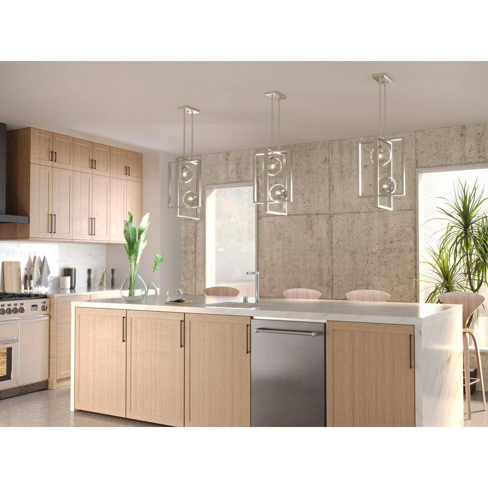 Atwell 2-Light Brushed Nickel Pendant price history on PriceWatchPro