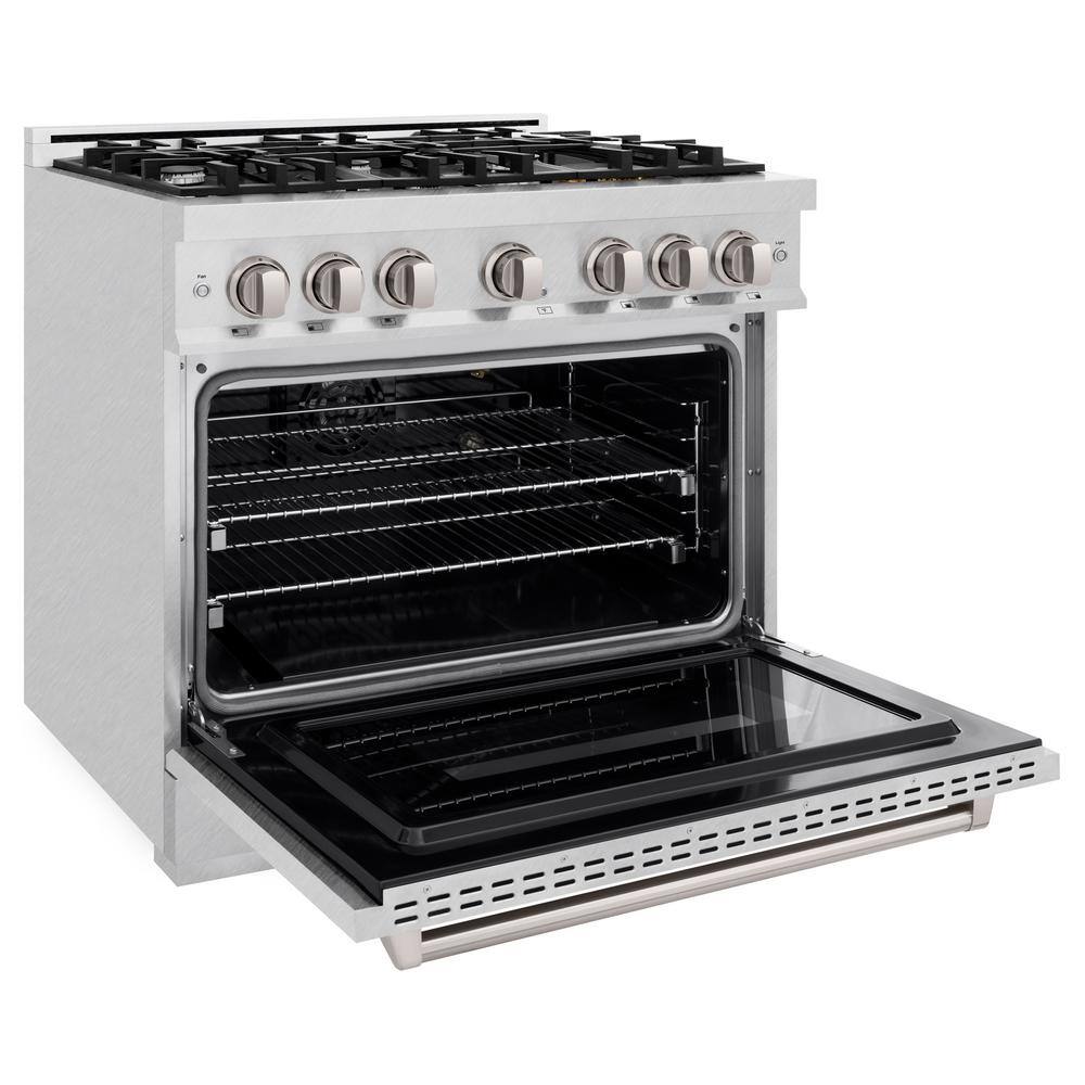 ZLINE 36" Stainless Steel Gas Range with Convection Oven