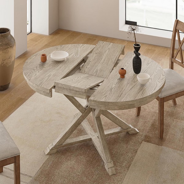 JAYDEN CREATION Haidee Traditional Oak Wood 42 in. Cross