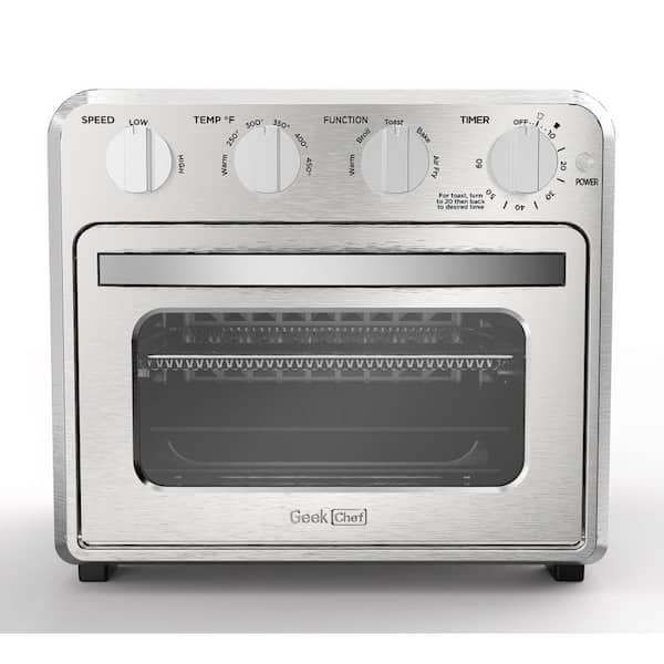 Toaster Oven With Air Fry, 4-Slice, Gray