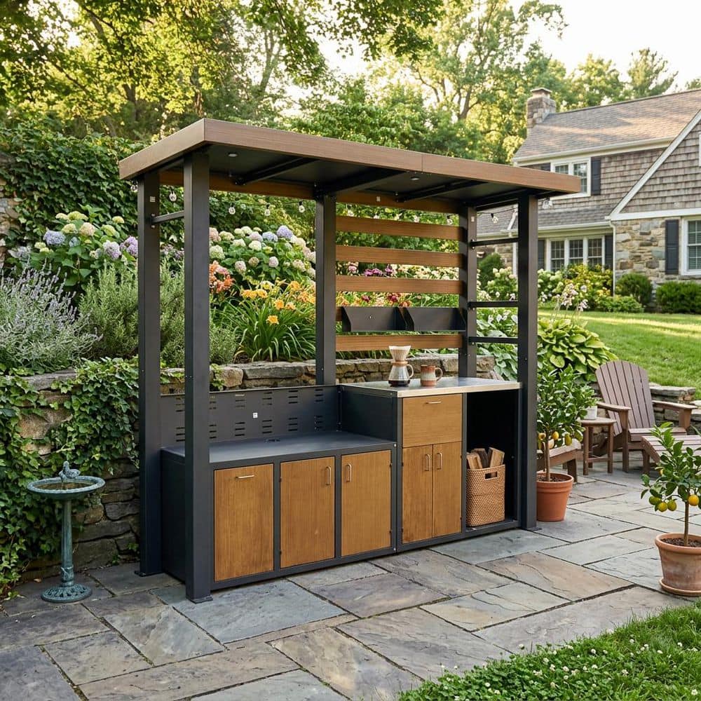 FUFU&GAGA Outdoor Kitchen Series Propane Gas Modular Galvanized
