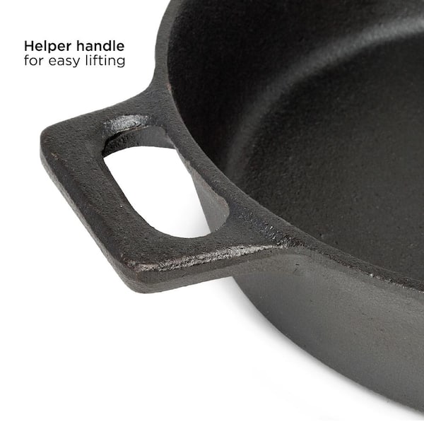 Lancaster Cast Iron No. 10 Skillet - 11-5/8-Inch Pre-Seasoned Heirloom Pan - Made in USA
