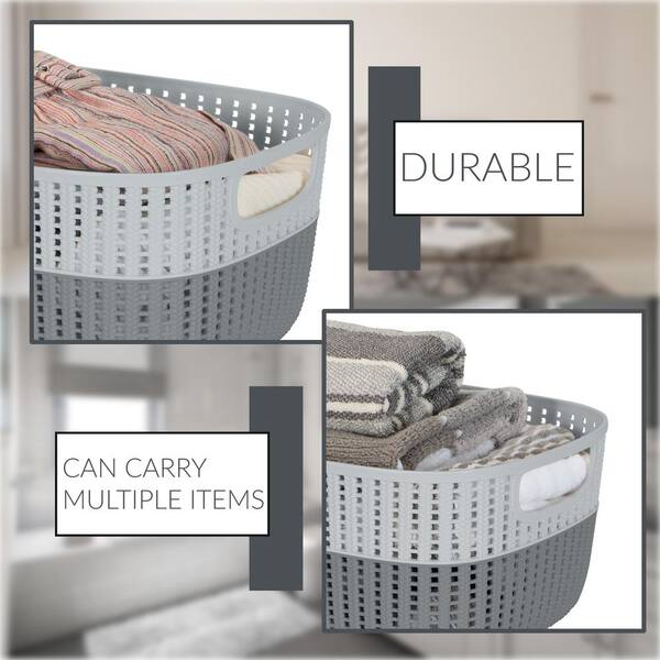 Storage Baskets For Shelves, Storage Bins For Shelf, Canvas Cloth Storage  Bins, Organizer Baskets With Metal Frame, Large Closet Baskets With  Handles, Foldable (White 3 Pack, 15L*11W*8H)