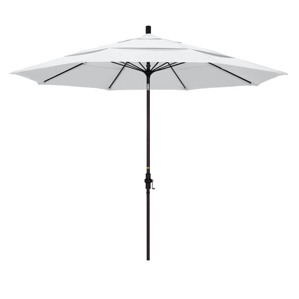 California Umbrella 11 ft. Fiberglass Collar Tilt Double Vented Patio