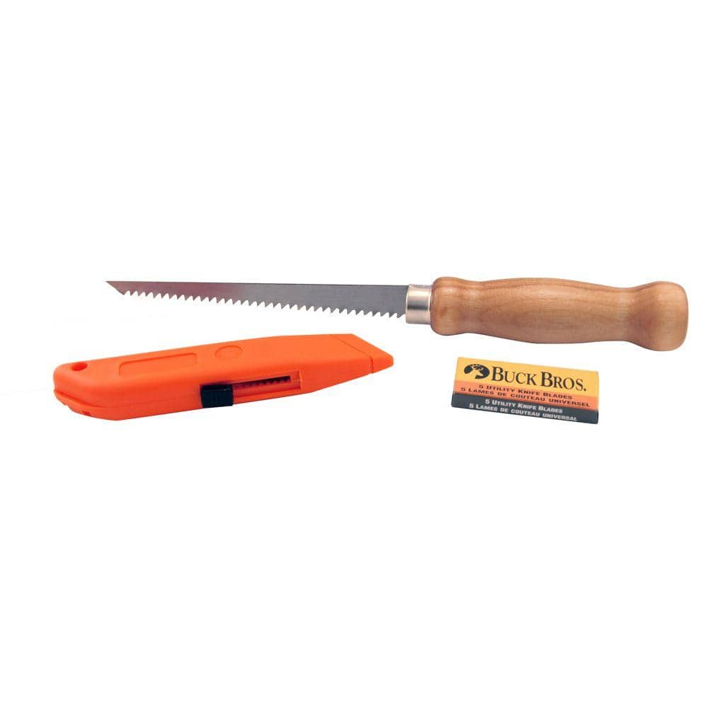 Buck Bros. 6 in. Utility Knife and Wallboard Saw Combo 120BB3C The